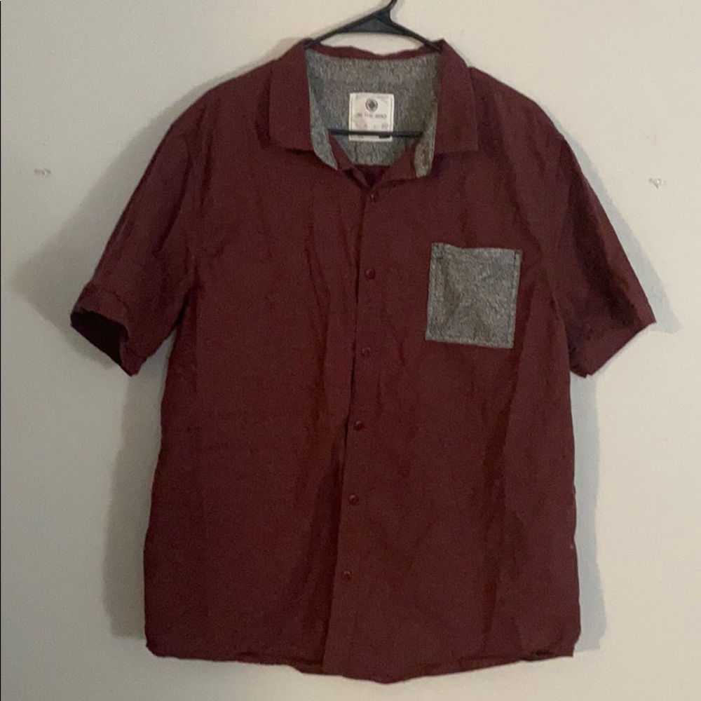 Men’s Maroon Buttondown